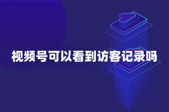视频号可以看到访客记录吗